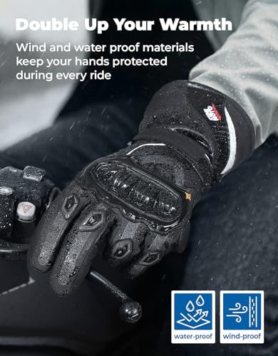 Kemimoto Winter Motorcycle Gloves