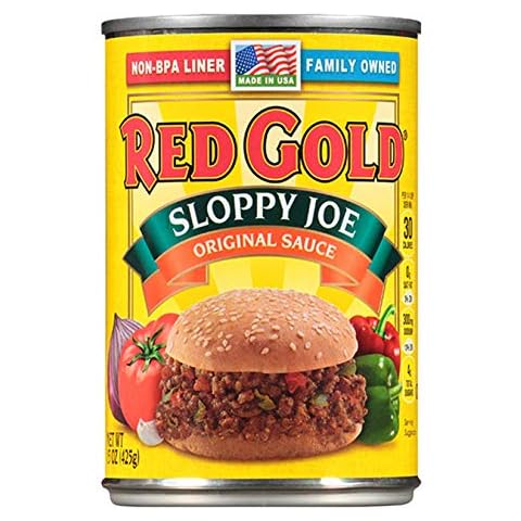 Red Gold Sloppy Joe Sauce, 15oz Can (Pack of 6) Cover
