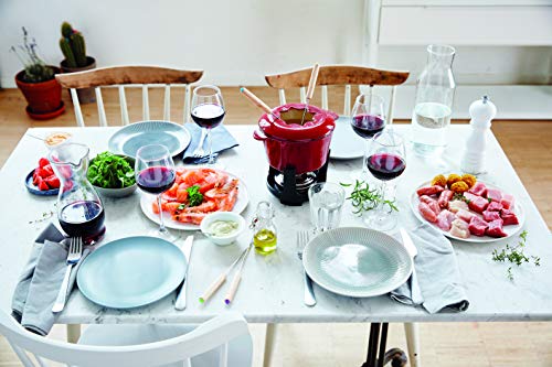 Beka Arome Fondue, Gusseisen Emailliert, 15 cm, Rot, Fonduetopf für 4 bis 6 Personen, Induktiongeeignet – Bild 2