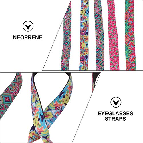 Amosfun Pulseira de Retenção de Fio Elástico de Neoprene para Óculos Esportivos E Porta-Óculos de So