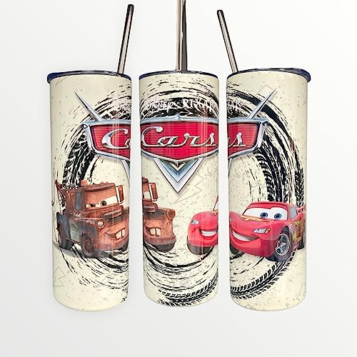 Sellrex Cars Insulated 20oz Thermal Skinny Tumbler