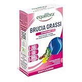 equilibra Integratori Alimentari, Perdita di Peso Bruciagrassi, Integratore per l'Equilibrio del Peso Corporeo, Azione Tonica, Stimola il Metabolismo, Senza Glutine, 40 Compresse
