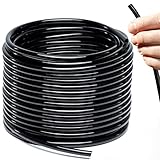 CARPATHEN 1/4 Drip Irrigation Tubing - 100 ft Black Drip Irrigation Hose Perfect for DIY Garden Irrigation System, Hydroponics, Misting Tubing, or as Blank Distribution Tubing for Any Garden Project