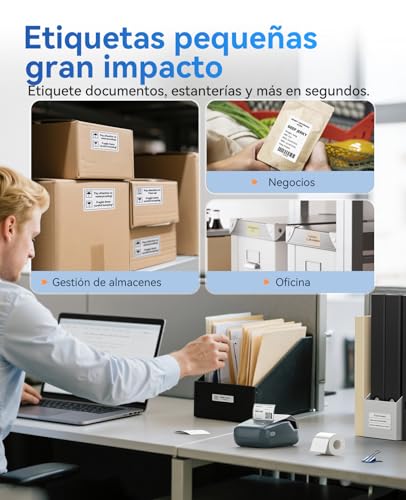 Impresora etiquetas autoadhesivas NIIMBOT B1 portátil y sin tinta 3