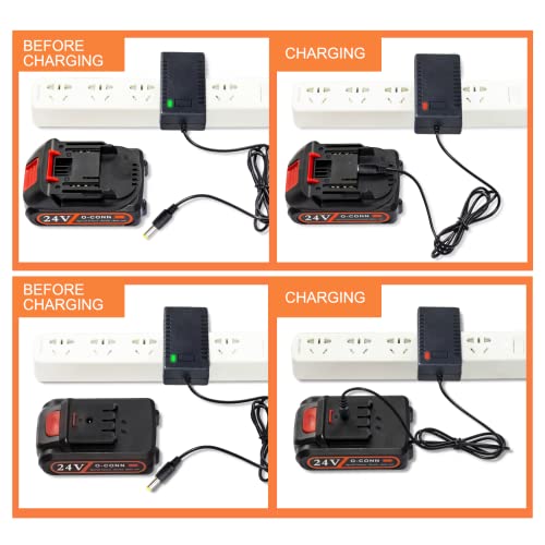 O-Conn 1228-1928 Mini Chainsaw Battery Charger, Lithium Battery Charger, American Standard, Cordless Small Electric Portable Handheld Chainsaw Accessories thumb #2