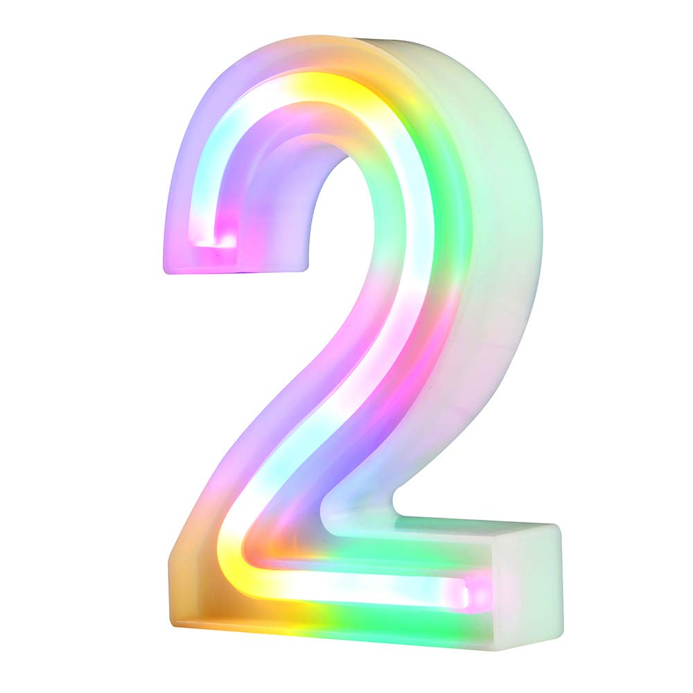 Neon Lights 26 Alphabet Letter Bars for Wedding, Christmas, Birthday Parties - USB/Battery Powered Colorful Light Up Letters for Home Decoration