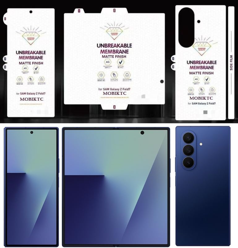 Image of [4-in-1 Screen Protector Compatible with Samsung Galaxy Z Fold 7 5G | Inside + Front+ Back+Hinge+Inside Screen Protector-1Set Pack, Matte