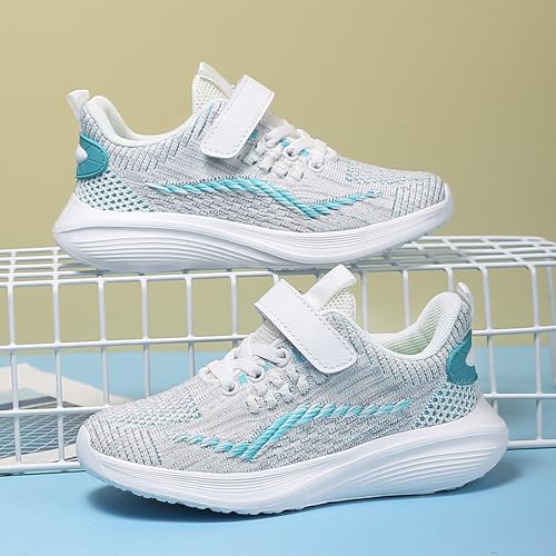 IWIHMIV Girl Tennis Shoes Boys Girls Breathable Shoes Kids Athletic Running Walking Lightweight Non Slip Sneakers4