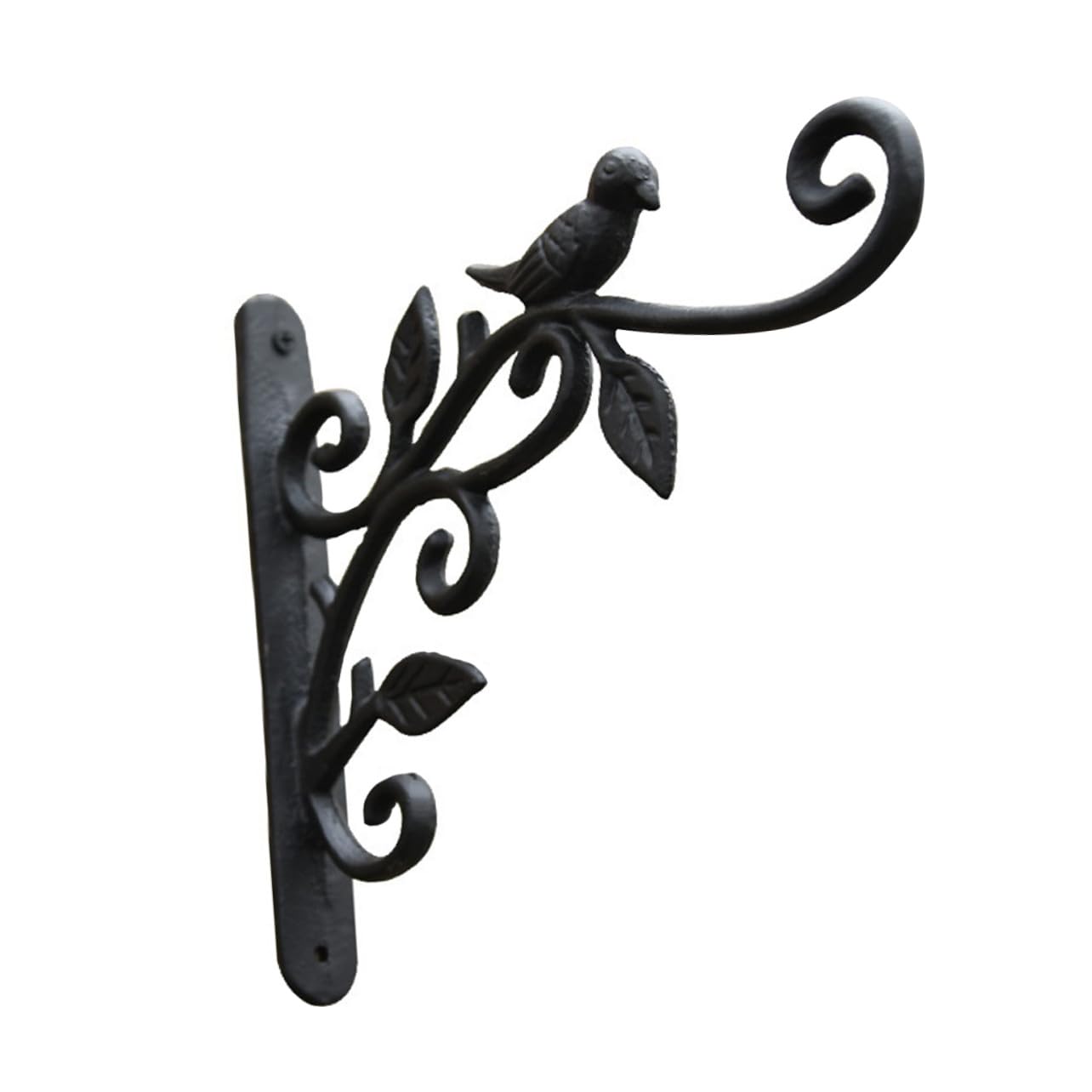 VICASKY Staffa Appendipiante da Muro in Ferro Nero per Fioriere Sospese Gancio Stabile e Liscio per Balcone Giardino e Cucina Supporto Decorativo Elegante per Piante Appese