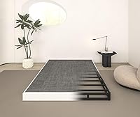 Vista 1 de Base de colchón de 5 pulgadas tamaño matrimonial, de metal resistente, capacidad de peso de 3000 libras, base de cama de perfil bajo sin ruido