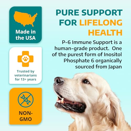 Image of 1-TDC WorksSoWell IP-6 Immune Support for Dogs - 240 V-Caps - Helps Promote Healthy Bones, Teeth, Kidney, Liver Functions and Cardiovascular Health - Total Body Health and Immunity