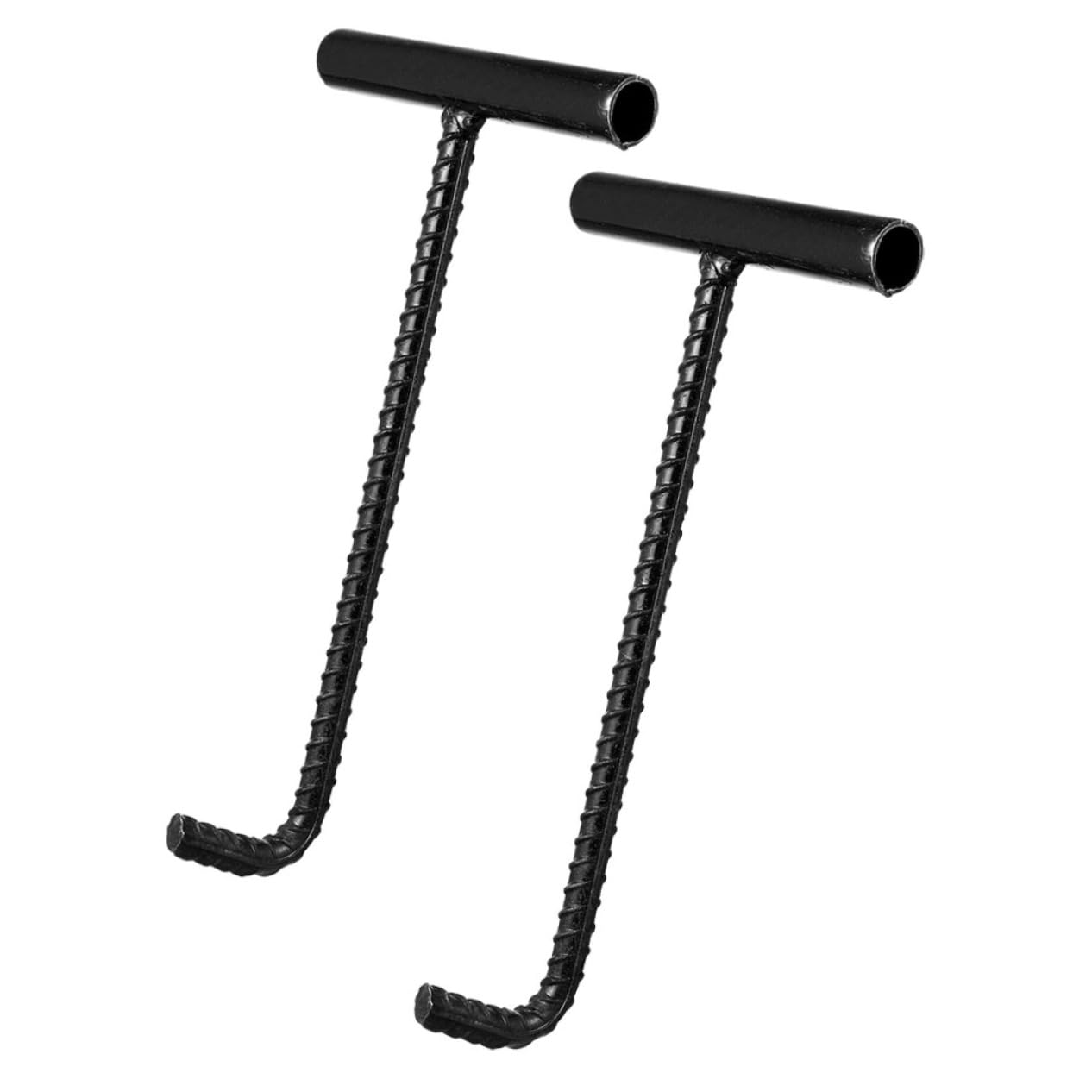 HOOTNEE Manhole Lifting Keys Metal Drain Lifter Hooks Sturdy T-Shape Well Cover Puller for Easy Lifting