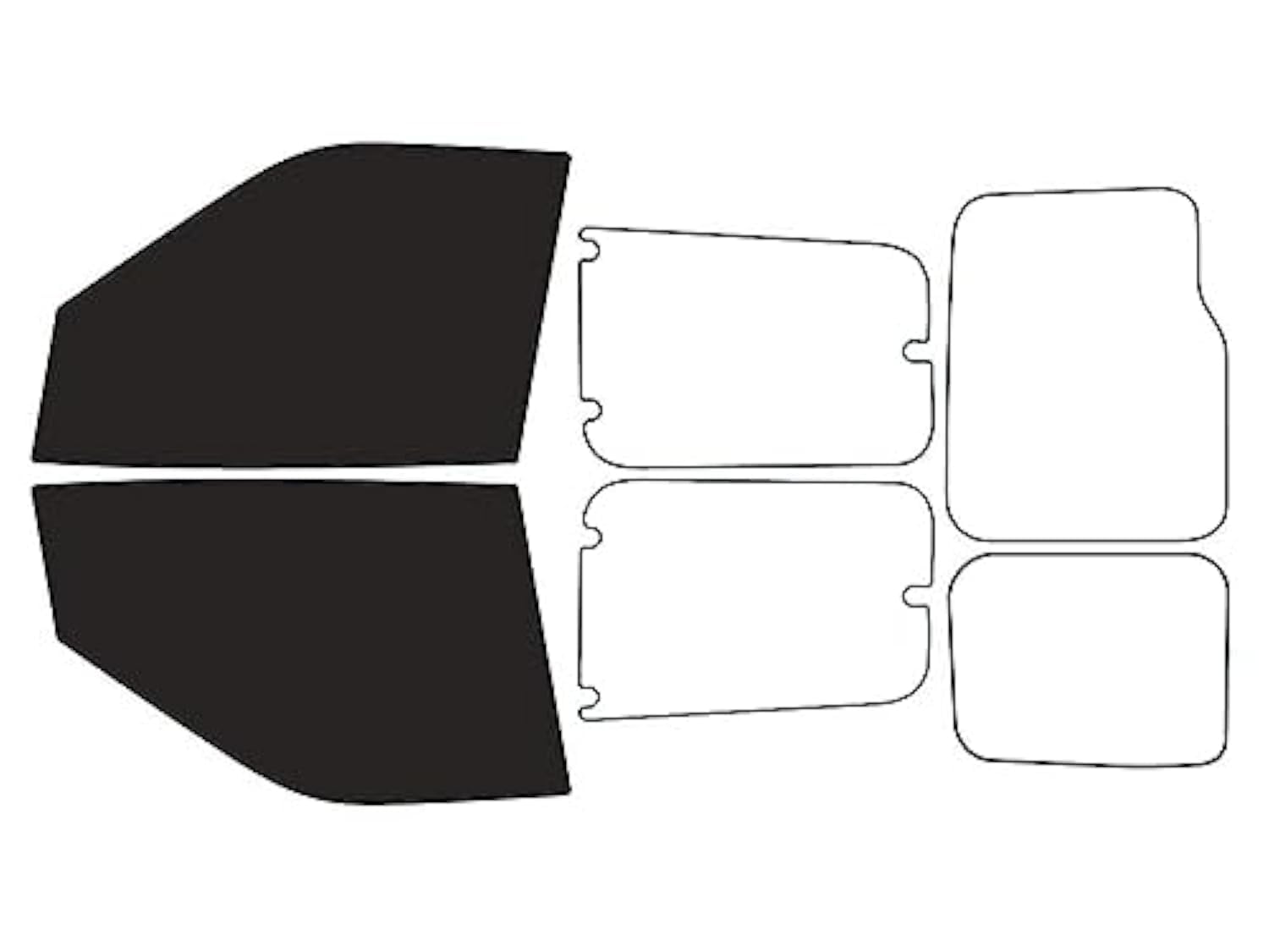 Rvinyl Window Tint Kit Compatible with Ram Promaster 2015-2021 (City) - Front Precut Kit - 20%