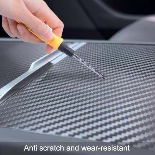 Image of Self Adhesive 4D Vinyl Carbon Fiber Textured Sheet Roll for Cars and Motorcycles, Interior /Exterior DIY Decoration | Black Carbon Fiber || (2 x 7 Ft, Carbon Wrap Film)