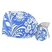 Blue Line Flower 2 Pieces Unisex Working Caps with Buttons Adjustable Bouffant Hats Tie Back Caps