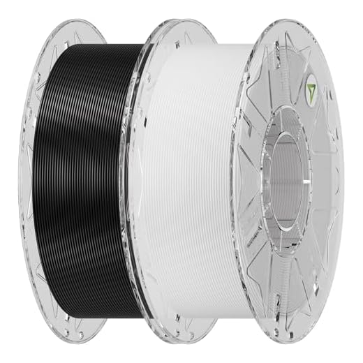 ⚡ Creality Hyper PLA Filament 1.75mm Bundle 2KG, RFID 3D Printer Filament for High-Speed Printing up to 600mm/s, ±0.03mm Accuracy, 3D Printing Filament for Most 3D Printers (Black&White)