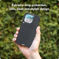Mous Hülle für iPhone 15 Pro Kompatibel mit MagSafe - Carbonfaser - Stoßfest – Ansicht 2