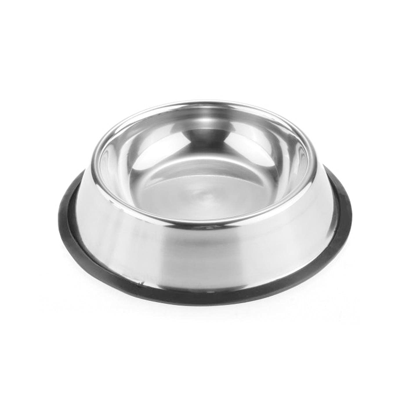 Acan Comedero Bebedero para Mascotas, Perros, Gatos, etc. de Acero Inoxidable, Capacidad 0,9 litros, diámetro 25,3 cm
