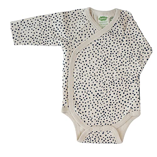 Image of PARADE Organic Wrap Bodysuit - Signature Prints Long Sleeve