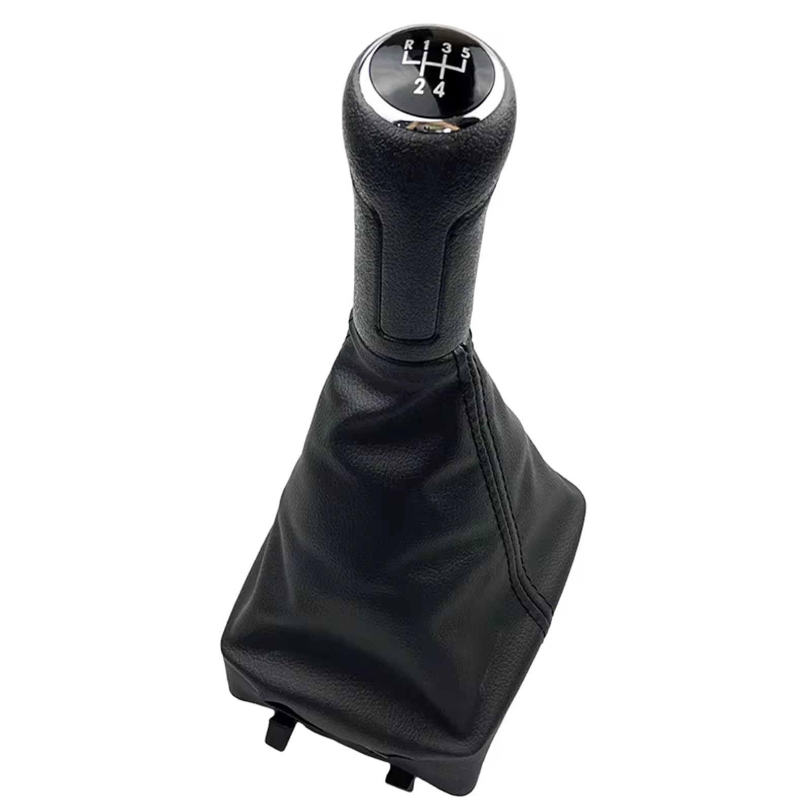 PDURMBUAB Gear Shift Knob Manual Leather Gear Shift Knob & Boot Kit for 9N 9N2 2002-2010 5/6 Speed Manual Transmission