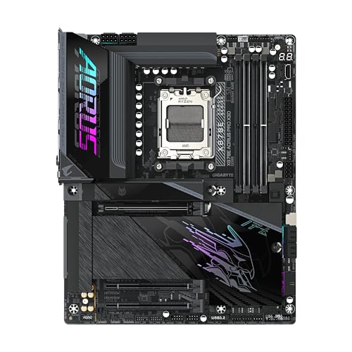 Image of GIGABYTE X870E AORUS PRO X3D AMD AM5 ATX Motherboard, Supports AMD Ryzen 9000 /8000 /7000 Series Processors, DDR5, 18+2+2 Total Power Phase, 4X M.2, PCIe 5.0, USB4 Type-C, WIFI7, 5-Year Warranty