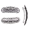 KKJOY Vintage Metall Haarspange Silber, Keltische Knoten Haarklammer Groß, Raben Haarnadeln, Gothic Haarspangen Damen, Braut Haarschmuck Hochzeit, Bananenspange für Frauen und Mädchen #2