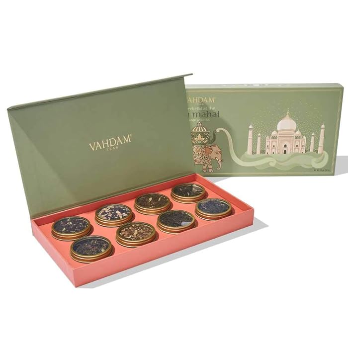 Buy VAHDAM, Weekend in Taj Mahal Tea Gift Set 8 Assorted Chai Teas