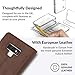 Snakehive Vintage Wallet for Samsung Galaxy Note 9 || Real Leather Wallet Phone Case || Genuine Leather with Viewing Stand & 3 Card Holder || Flip Folio Cover with Card Slot (Brown)