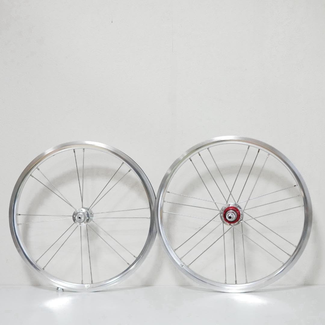 BROMPTON 2-7速用 シルバー 超軽量910グラム ホイールセット Amazon