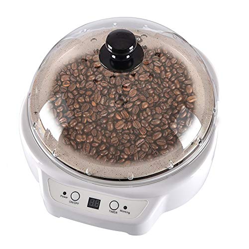 llcc Tostatori caffè,Macchina per Torrefazione di caffè per Uso Domestico Piccola Macchina per Fagioli Fritti Senza Rumore,essiccatore per Fagioli Elettrico Popcorn Dado di Arachidi,Nero/Bianco/Grigi