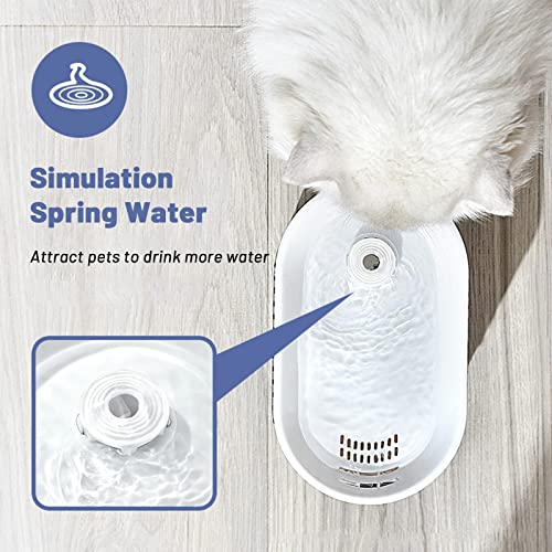Fuente de agua para gato y perro pequeña 1.35L silenciosa miniatura 4
