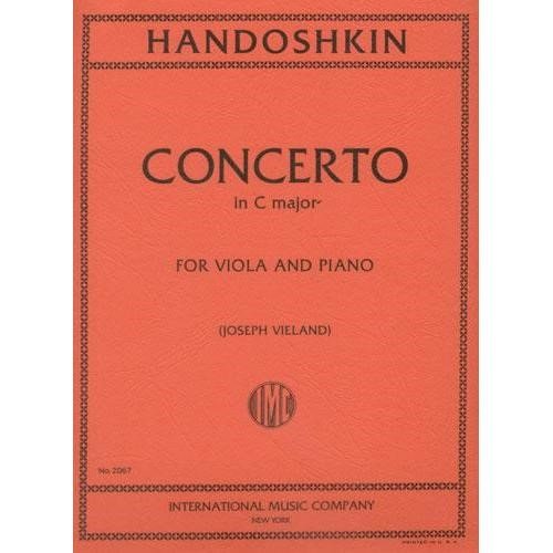 Handoshkin, Ivan - Concerto in C Major - Viola and Piano - by Joseph Vieland - International      Sheet music