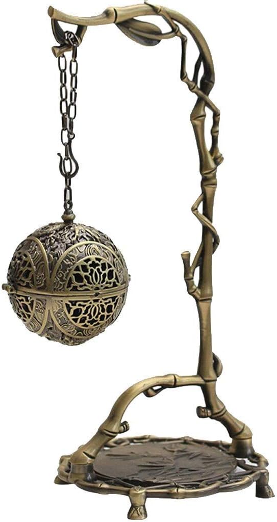 中国のドラゴンぶら下げ逆流香炉寝室ブロンズ逆流香炉中空ぶら下げアロマボールホーム純銅装飾