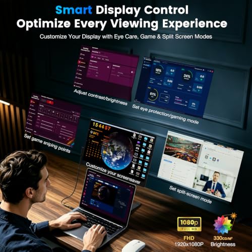 Laptop Screen Extender 15.6 DROPS TO (Color: 15.6"-classic black) - image 6