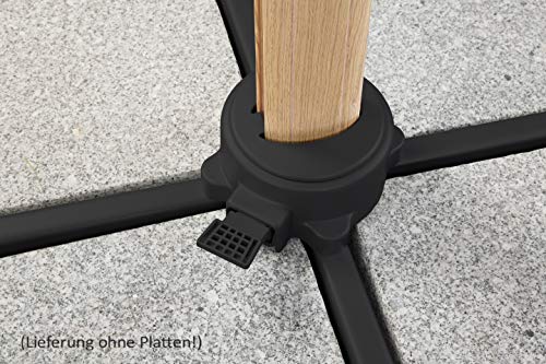 Ampelschirm Rhodos Twist Woody ca. 300 x 300 cm - 10