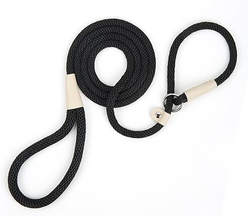 Miniatura 8 de Correa de nailon para perros, correas para mascotas, mango suave y grueso, gancho fuerte de 6 pies y correa de plomo deslizante para perros grandes,