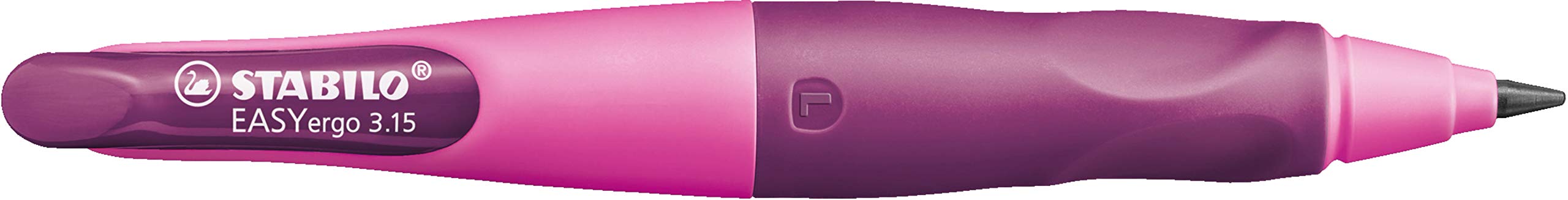 Stabilo EASYergo 3.15 - Matita a scatto Ergonomica - Rosa/​Lilla per Mancini - con mina 3.15 mm gradazione HB e temperino