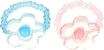 Women's Adjustable Rings, Beaded Flower Rings Set Daisy Cute Vintage ...