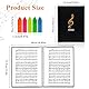 AUAUY Notenmappe für Notenblätter, Mappe für Notenblätter 30 Taschen, A4 Größe Musik Tabelle Datei Ordner mit Haftnotizen, Music Sheet Folder Konzer Chorfolder, Musik Noten Ordner für Musiker und Band