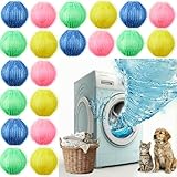 BrightRow 24 Pcs Pet Hair Remover for Laundry Catcher Balls...