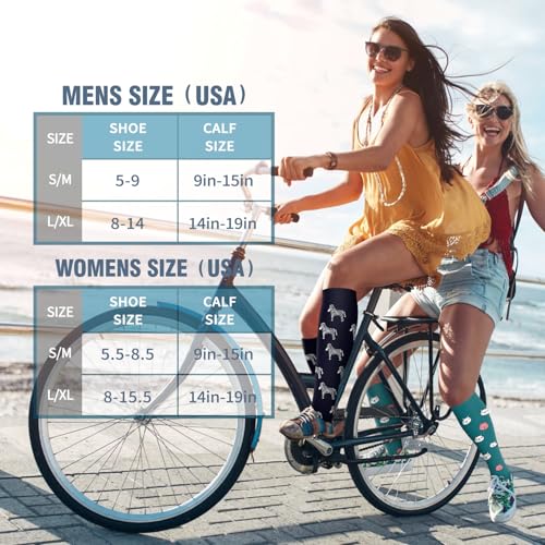 Image of 6 Pack Copper Compression Socks for Women and Men Circulation-Best Support for Medical,Running,Nursing,Athletic