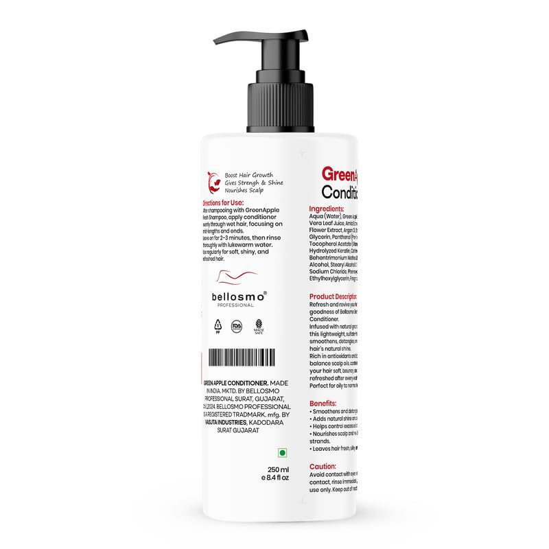 Image of Apple Conditioner With Natural Apple Extracts For Soft Smooth And Manageable Hair Suitable For All Hair Types-250 ML