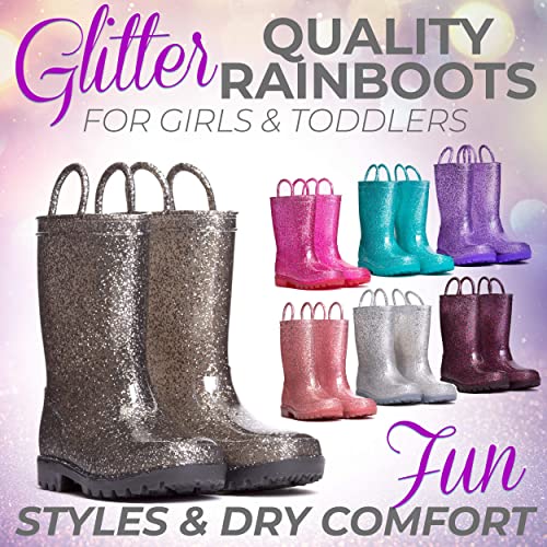 Girls Glitter Rainboots #TOP4