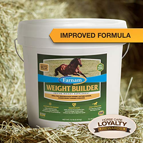 Farnam Weight Builder Equine Weight Supplement 7.5 Pound, 30 Day Supply