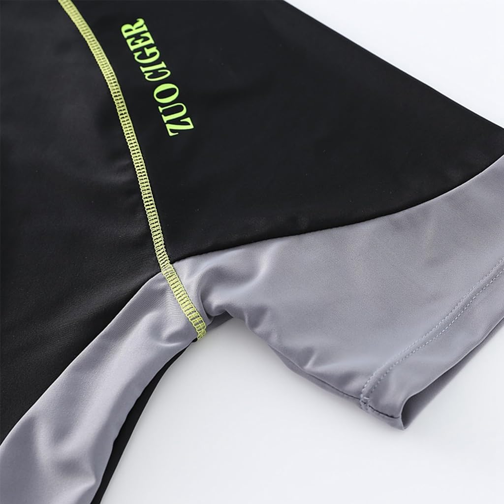 ElzEy Schnell Trocknende Badebekleidung Oberteile + Badeshorts Stärkeres Gummiband Brustbinder Badeanzug für Trans Lesbian Tomboy Transgender-FTM (Color : Black, Size : S)