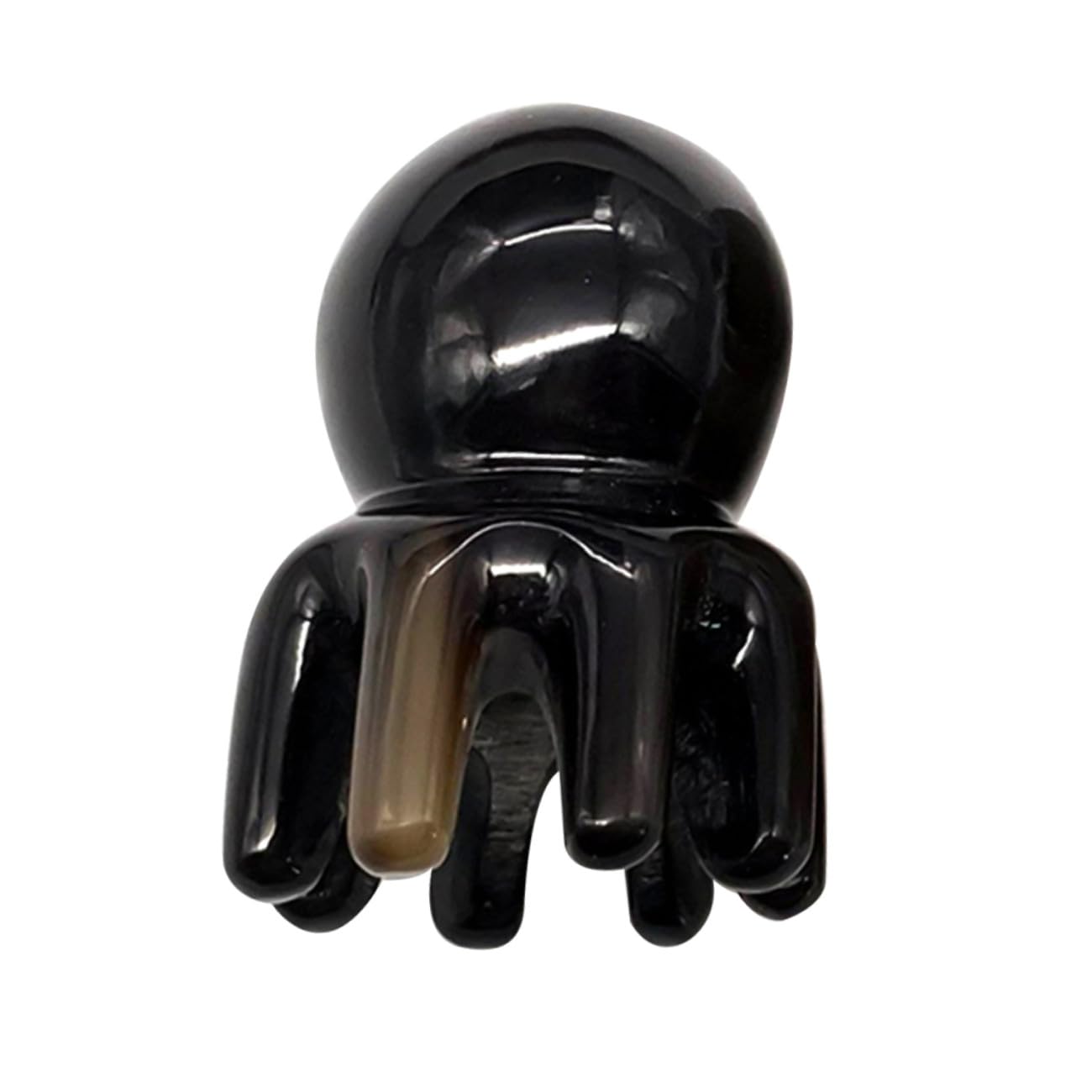 2pièces Peigne De Massage Corne De Yak Peigne Anti-statique Naturel Pour Soins Capillaires Noir Stimule Circulation Sanguine Et Soulage Les Tensions Cérébrales