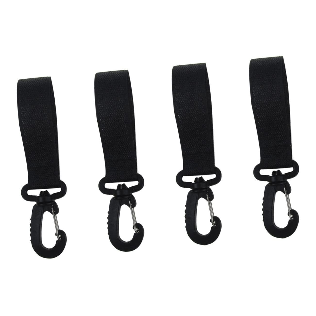 4 Pairs Rotation Stroller Hooks Multi-Function Hangers for Diaper Bags Keys Pouches Metal and Polyester Clips Compatible with Strollers Carts Bikes and Wheelchairs 4 Pairs Rotation Stroller Hooks Multi-Function Hangers for Diaper Bags Keys Pouches Metal and Polyester Clips Compatible with Strollers Carts Bikes and Wheelchairs