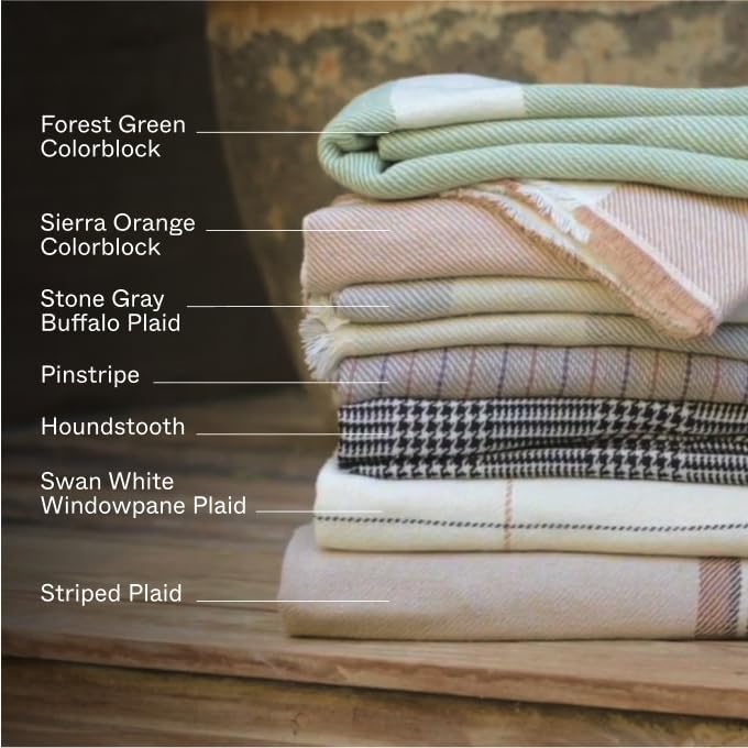 Outer Insect-Repellent Throw Blanket with Bug Shield Technology,Lightweight Outdoor Blanket for Backyard,Camping,Picnic and Beach,Striped Plaid,50”W x 60” - Image 8