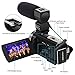 Video Camera Camcorder,Actinow Digital Camera Recorder with Microphone HD 1080P 24MP 16X Digital Zoom 3.0 Inch LCD 270 Degrees Rotatable Screen YouTube Vlogging Camera with Remote Control,2 Batteries, Black