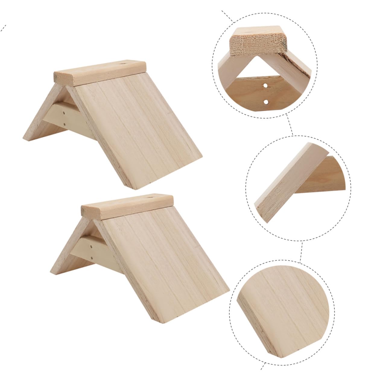 5 Piezas Perchas de Madera Natural para y Aves de Soporte Resistente y Pulido para Jaulas Suministros para y Aves Pequeñas